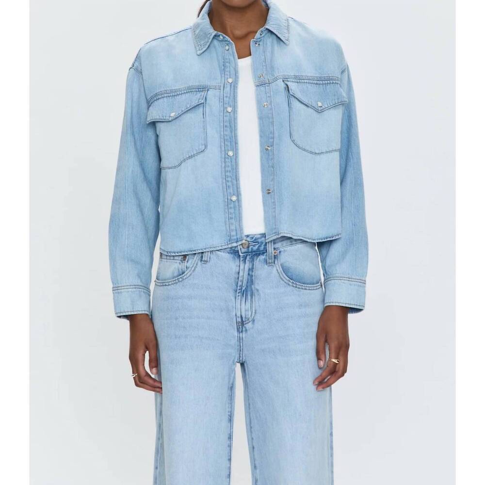 NEW PISTOLA sadie classic workwear shirt in repeat - Picture 4 of 8